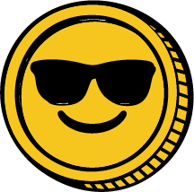 Your Two Cents Portland coin with sunglasses